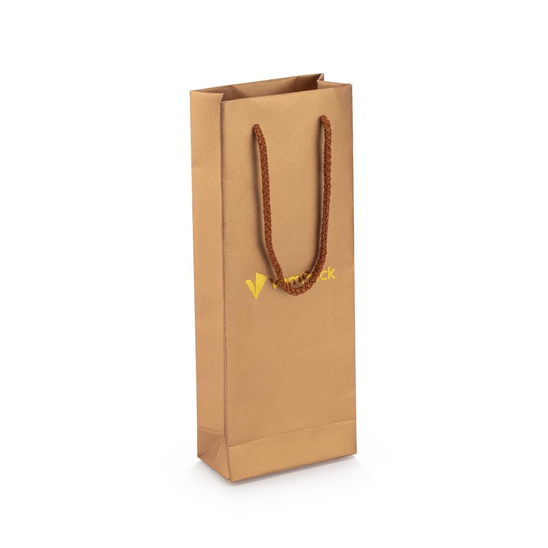 10x26x5 Varak Logo Baskılı Karton Çanta