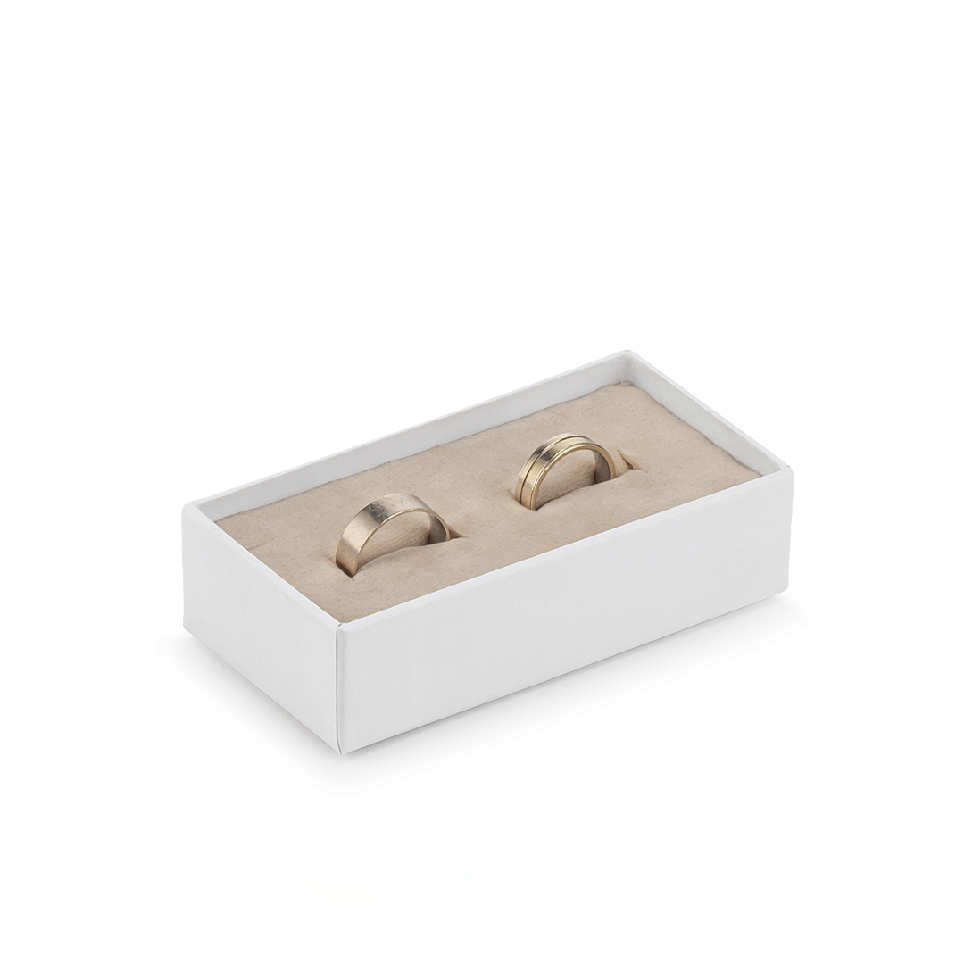 White Wedding Ring Box