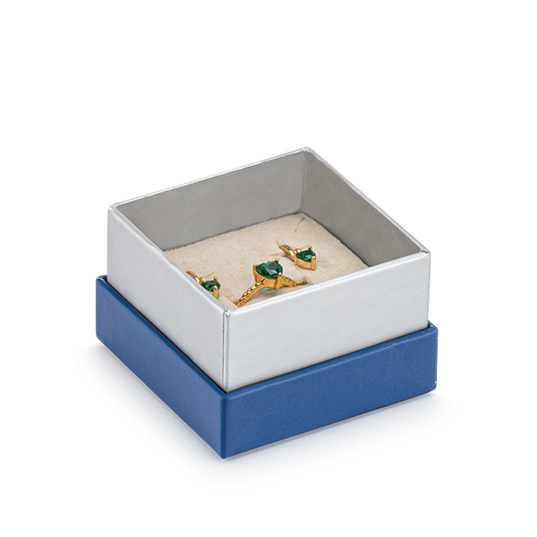 Blue Ring or Earring Box