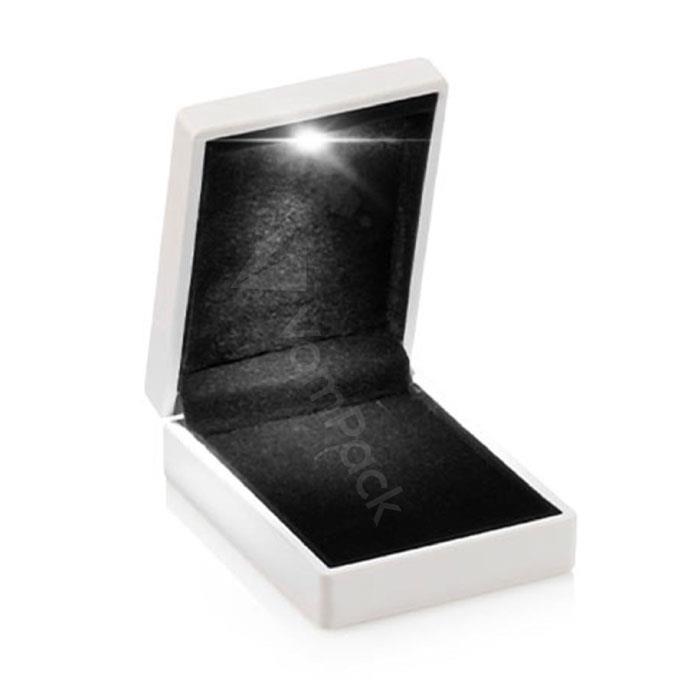 White Led Light Jewelry Pendant Miniset Box