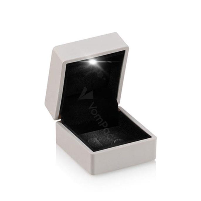White Led Light Wedding Ring Box