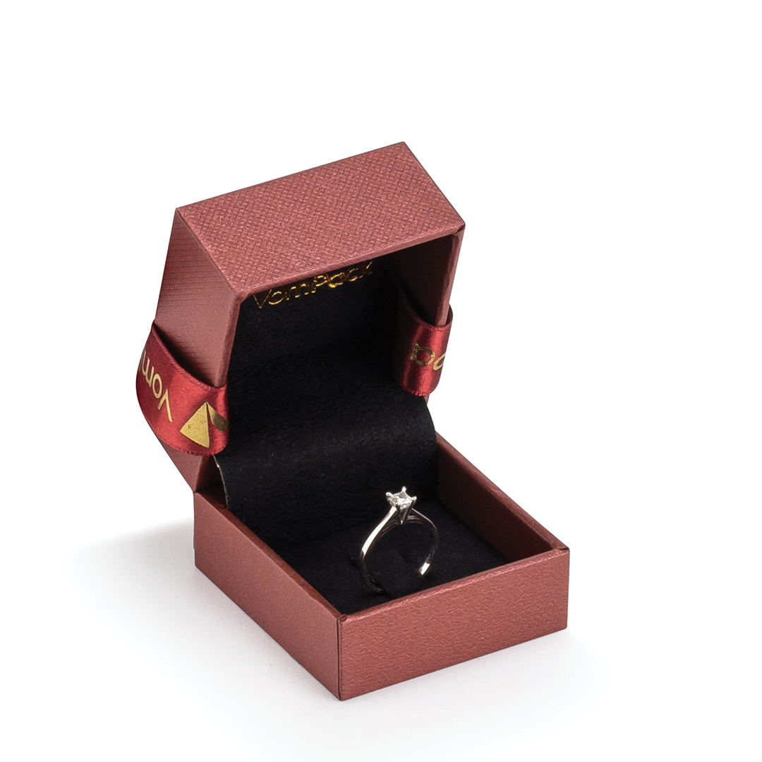 Maroon Nail Ring Box