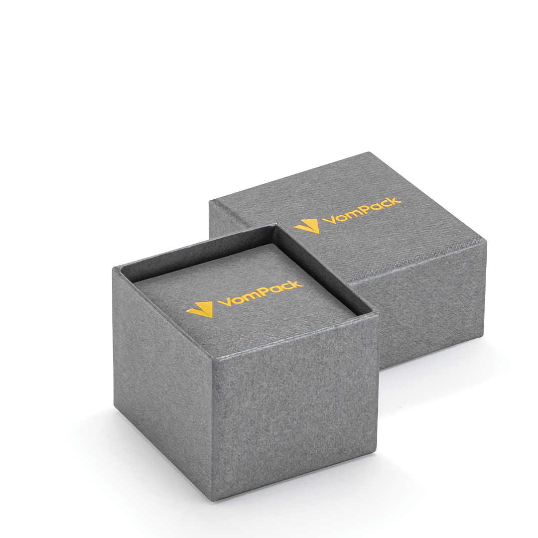 Gri Rulo Küçük Yüzük Kutusu