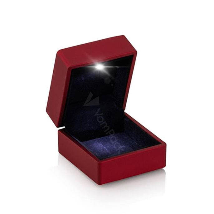 Red Led Light Wedding Ring Box
