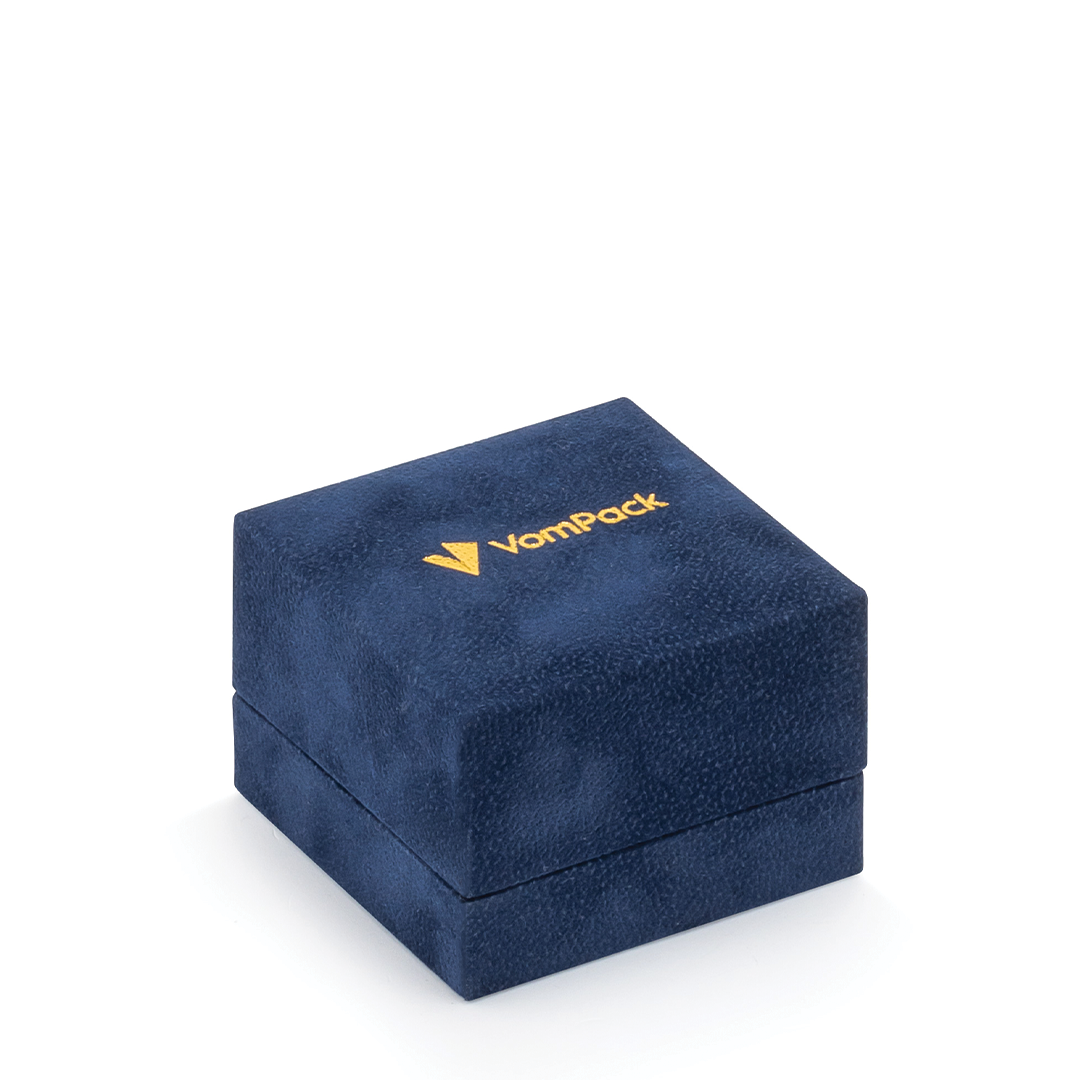 Navy Blue Large Roll Ring Box