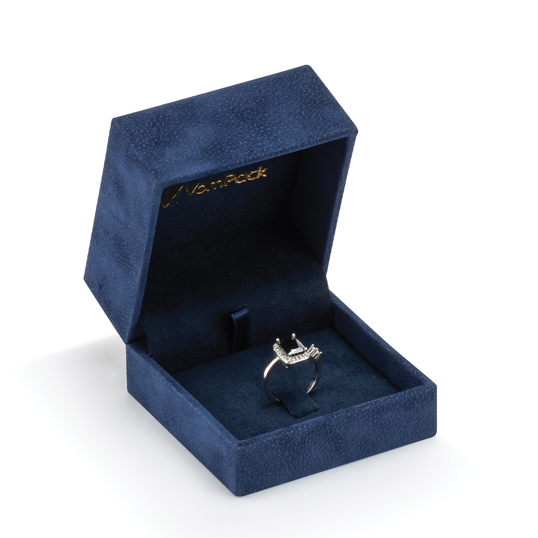 Navy Blue Large Ring Box