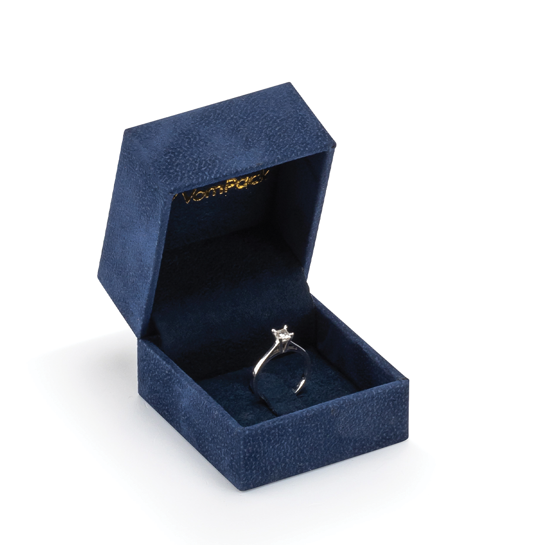 Navy Blue Nail Ring Box