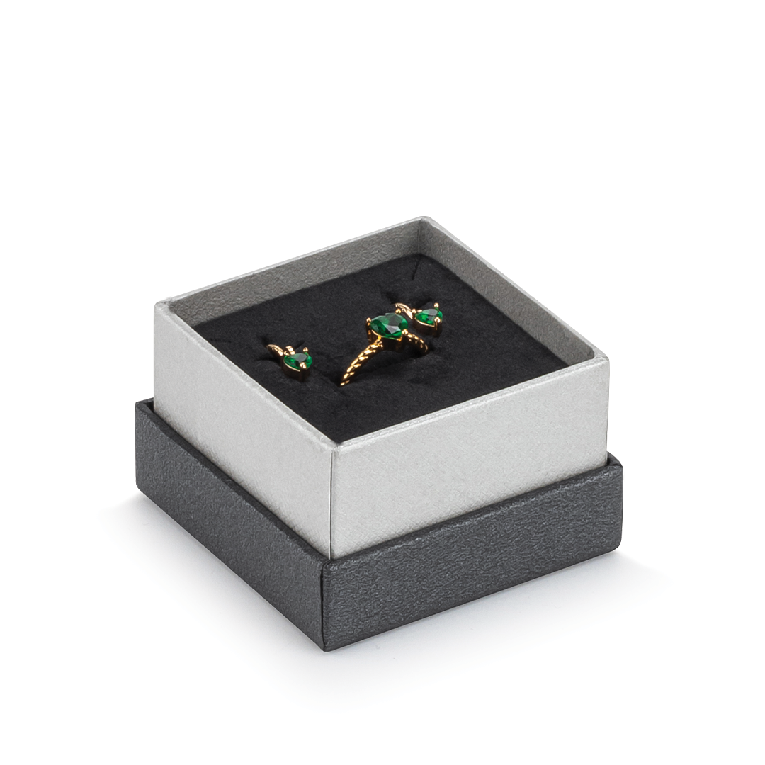 Black Ring or Earring Box