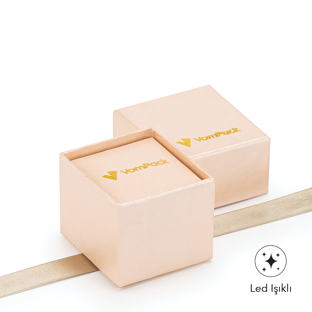 Salmon Led Light Nail Ring Box