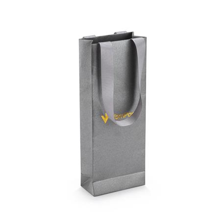 10x26x5 Varak Logo Baskılı Karton Çanta