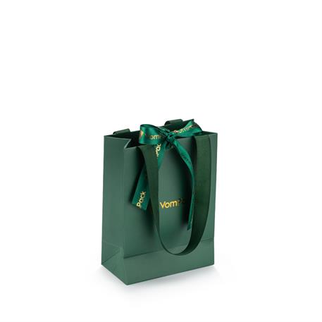 13x18x7 Varak Logo Baskılı Karton Çanta