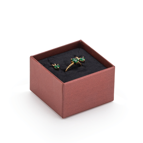 Bordo Yüzük veya Küpe Kutusu