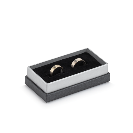 B100 Diamond Siyah Alyans Kutusu