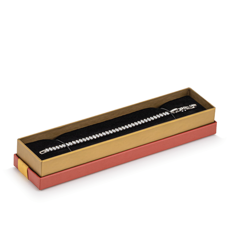 B200 Classic Bordo Kurdeleli Bileklik Kutusu