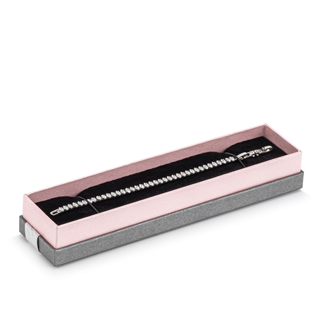 B200 Diamond Gri Kurdeleli Bileklik Kutusu