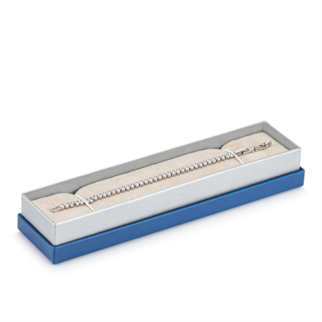 White Double Covered Necklace Box