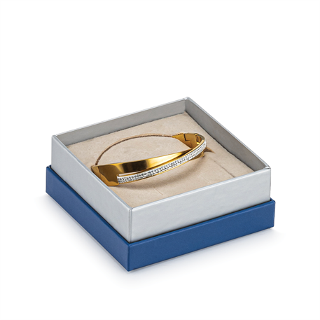 White Double Covered Bracelet Box