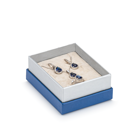 White Double Covered Pendant or Miniset Box