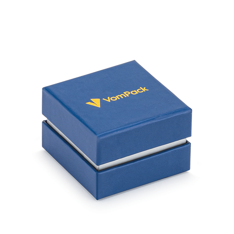 White Double Covered Ring or Earring Box