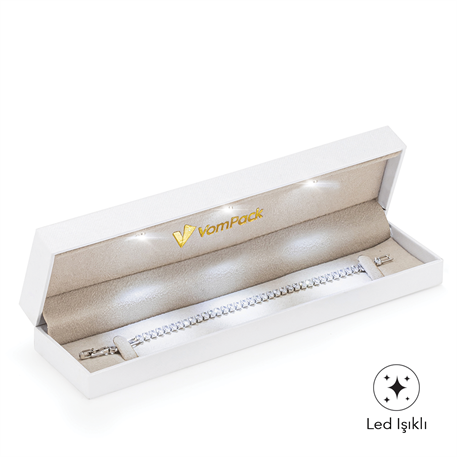 Beyaz Işıklı Bileklik Kutusu