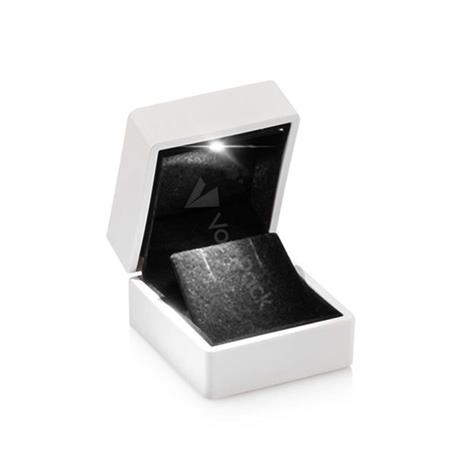 Beyaz Işıklı Küpe Kutusu