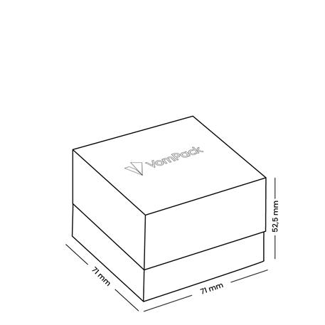 Beyaz Rulo Büyük Yüzük Kutusu