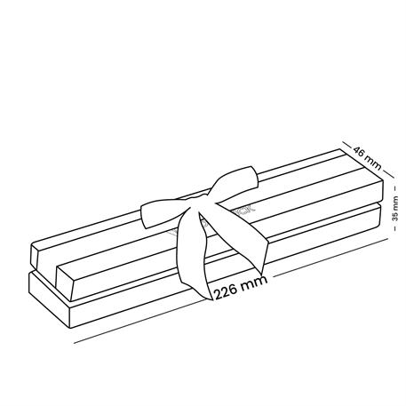 B200 Classic Bordo Kurdeleli İnce Bileklik Kutusu