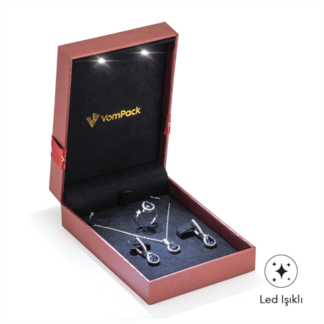 Bordo Işıklı Panset Kutusu