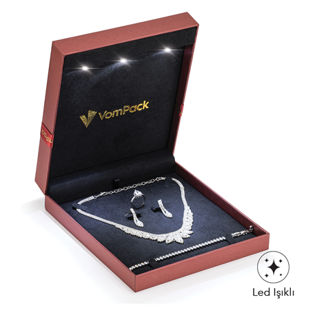 Bordo Işıklı Set Kutusu