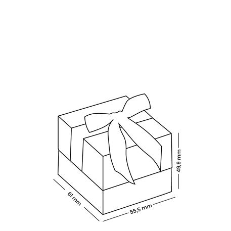 Bordo Işıklı Tırnaklı Küçük Yüzük Kutusu