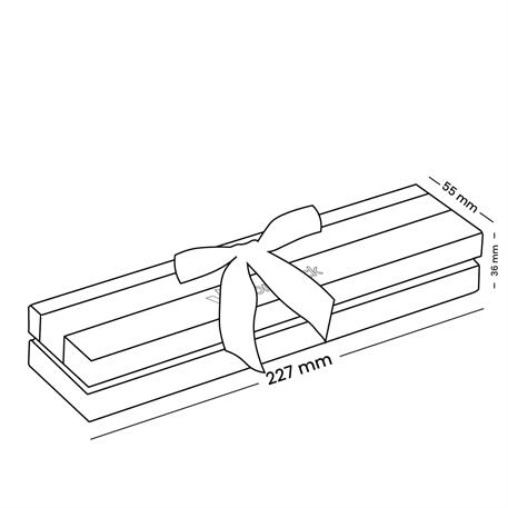 Bordo Kurdeleli Tesbih Kutusu