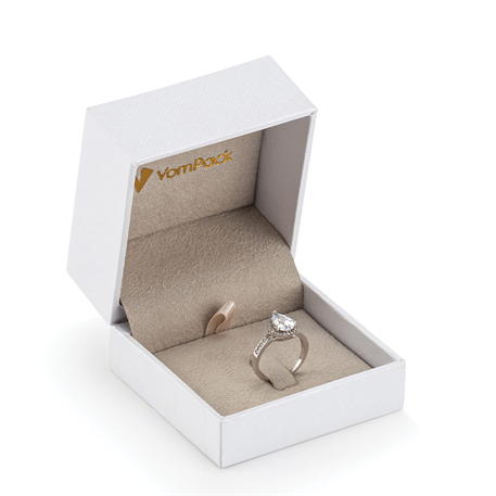 Beyaz Tırnaklı Büyük Yüzük Kutusu