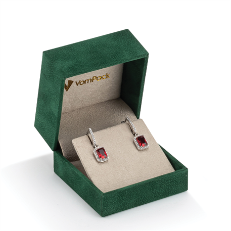 Yeşil Büyük Küpe Kutusu