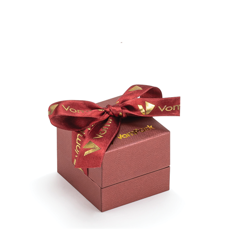 Bordo Tırnaklı Küçük Yüzük Kutusu