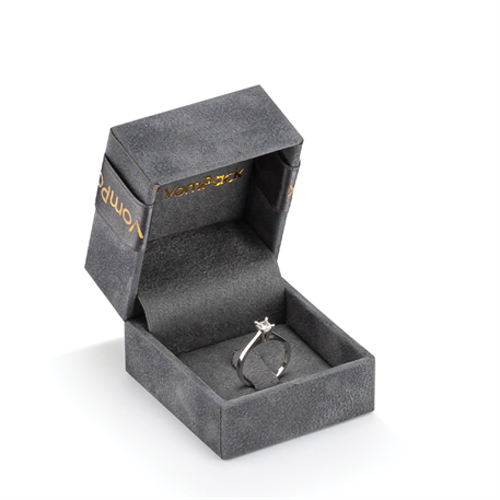 Gri Tırnaklı Küçük Yüzük Kutusu