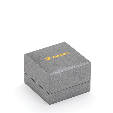 Gri Işıklı Tırnaklı Büyük Yüzük Kutusu