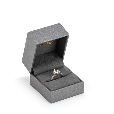 Gri Rulo Küçük Yüzük Kutusu