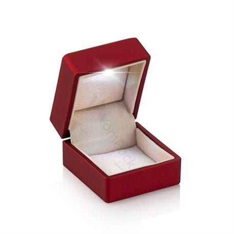 Red Led Light Prongs Ring Box