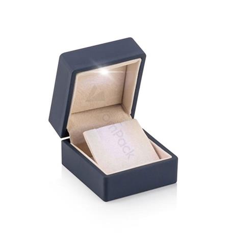 Lacivert Işıklı Küpe Kutusu