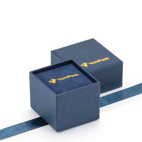 Lacivert Tırnaklı Küçük Yüzük Kutusu