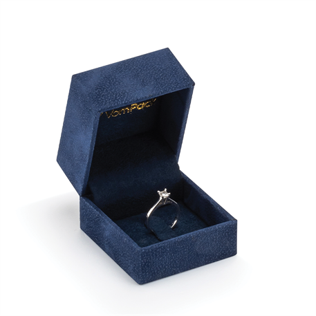 Lacivert Tırnaklı Küçük Yüzük Kutusu