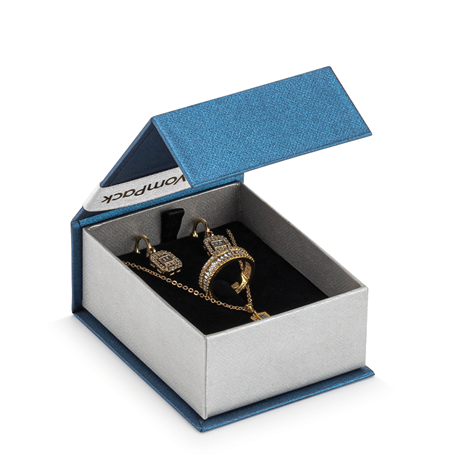 Lacivert Kolye veya Miniset Kutusu