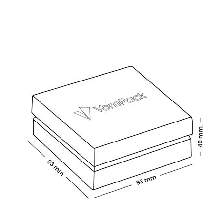 White Double Covered Bracelet Box