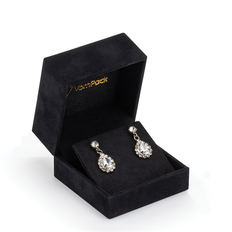 Siyah Büyük Küpe Kutusu