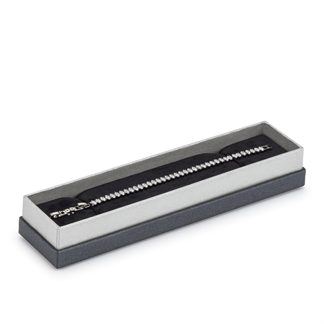 Black Double Covered Necklace Box