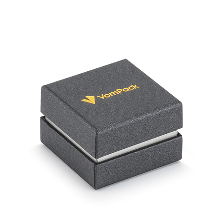 Black Double Covered Ring or Earring Box