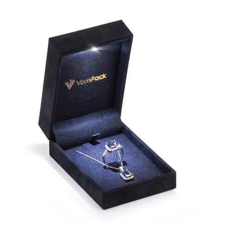 Siyah Işıklı Kolye Kutusu