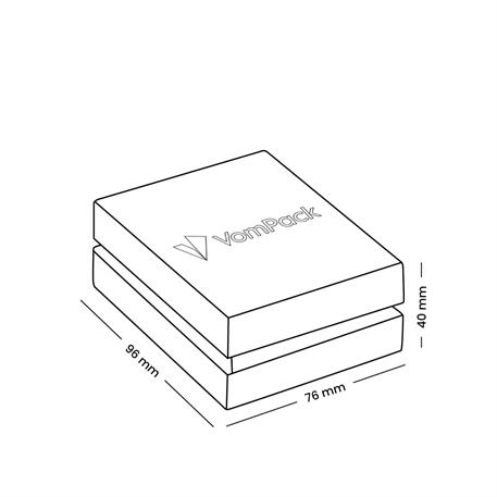 Black Double Covered Pendant or Miniset Box