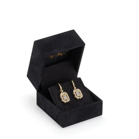 Siyah Küçük Küpe Kutusu