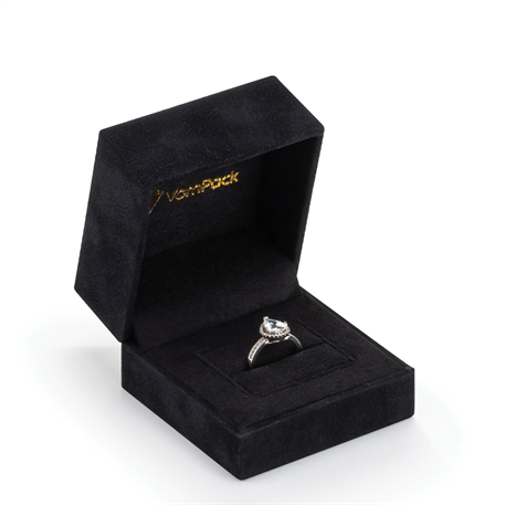 Siyah Rulo Büyük Yüzük Kutusu